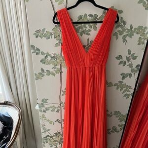 Alice and Olivia orange dress
